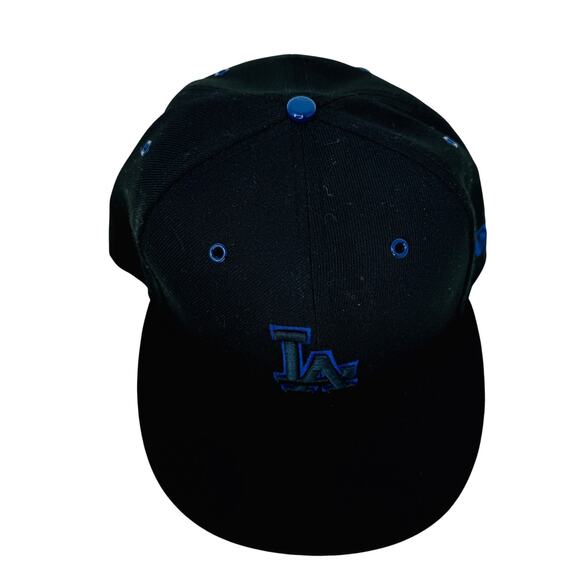 New Era 59Fifty MLB Los Angeles Dodgers Baseball Cap Fitted Black Mens 7 3/8 - Picture 3 of 9